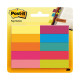 Segnapagina Post it  - 670-10AB-EU - in carta - 12,7 x 44 mm - 10 colori assortiti - Post it  - conf. 500 pezzi