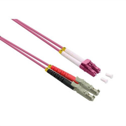 CAVO FIBRA 50/125 m OM4 LSH/LC UPC Polish LSOH COLORE VIOLA MT. 0,5