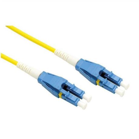 CAVO FIBRA 9/125µM, OS2, LC/LC, DUPLEX, GIALLO, MT. 15