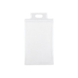 SEI PASS 1 S - Porta badge - per 55 x 85 mm - cordino - bianco (pacchetto di 100)