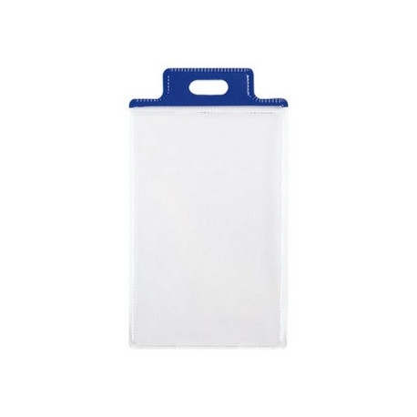 SEI PASS 1 S - Porta badge - per 55 x 85 mm - cordino - blu (pacchetto di 100)