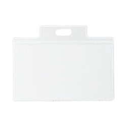 SEI PASS 3 S - Porta badge - per 95 x 60 mm - cordino - bianco (pacchetto di 100)