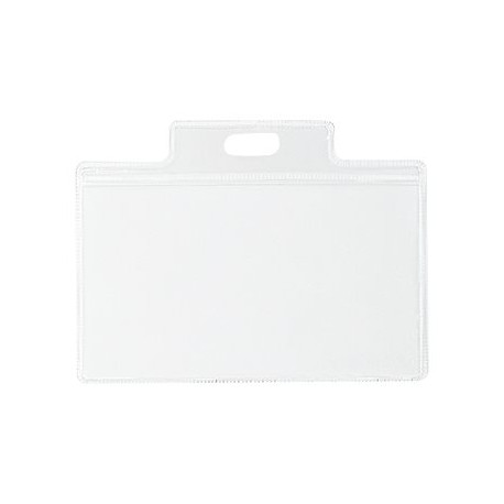 SEI PASS 3 S - Porta badge - per 95 x 60 mm - cordino - bianco (pacchetto di 100)