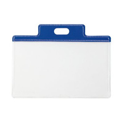 SEI PASS 3 S - Porta badge - per 95 x 60 mm - cordino - blu (pacchetto di 100)