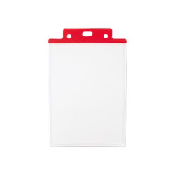 SEI PASS 6 S A6 - Porta badge - per 100 x 150 mm - rosso (pacchetto di 50)