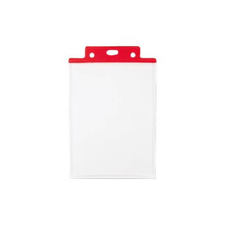 SEI PASS 6 S A6 - Porta badge - per 100 x 150 mm - rosso (pacchetto di 50)