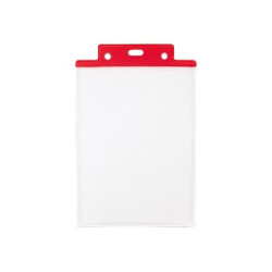 SEI PASS 7 S A5 - Porta badge - per 150 x 210 mm - rosso (pacchetto di 50)