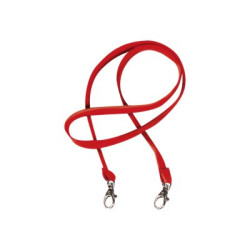 SEI PASS M - Cordino per badge - 1 x 85 cm - rosso (pacchetto di 50)