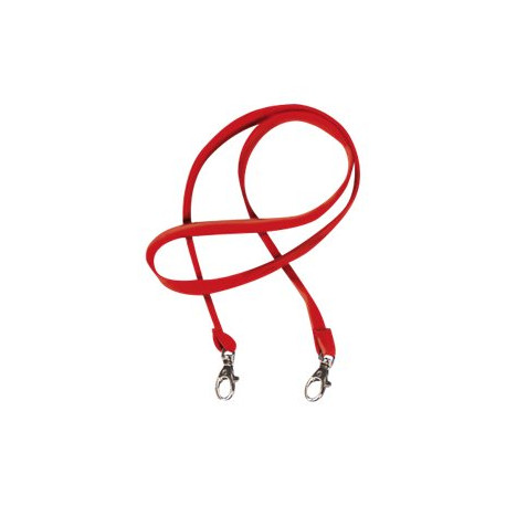 SEI PASS M - Cordino per badge - 1 x 85 cm - rosso (pacchetto di 50)