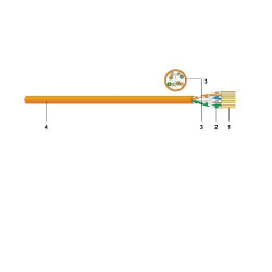 CAVO U/UTP CAT.6 CCA ARANCIO 305M