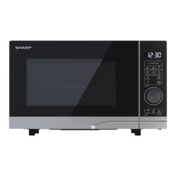 Sharp Premium series YC-PG204AE-S - Forno a microonde con grill - 20 litri - 700 W - argento