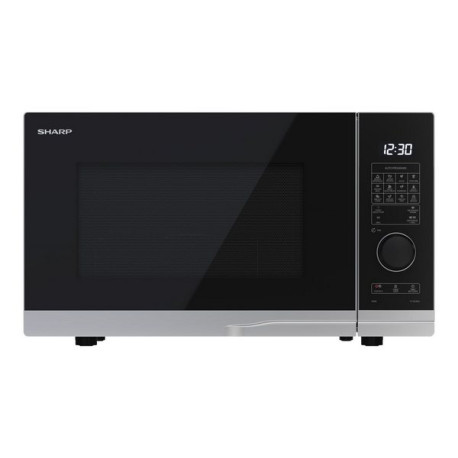 Sharp Premium series YC-PG284AE-S - Forno a microonde con grill - 28 litri - 900 W - argento