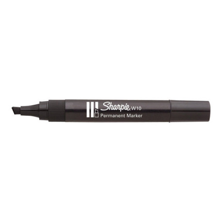 Sharpie W10 - Marcatore - permanente - per cartone, carta corrugata, carta fotografica - rosso - inchiostro base acqua - 1.5-5 