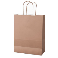 Shopper Twisted - maniglie cordino - 26 x 11 x 34,5 cm - carta kraft - rosa antico - Mainetti Bags - conf. 25 pezzi