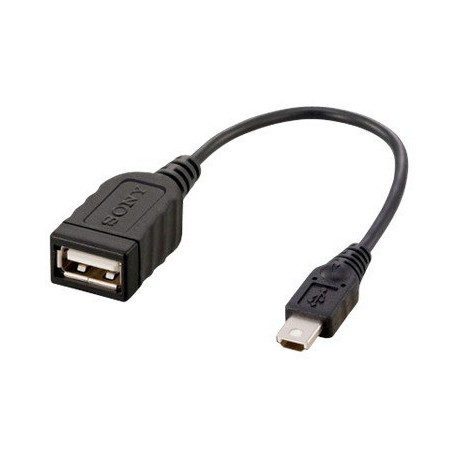 Sony VMC-UAM1 - Cavo USB - USB femmina a mini-USB Type A maschio - 10 cm - per Handycam DCR-PJ5, SX22, HDR-CX170, CX190, CX370,