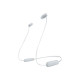 Sony WI-C100 - Auricolari con microfono - in-ear - fascetta a collare - Bluetooth - senza fili - bianco