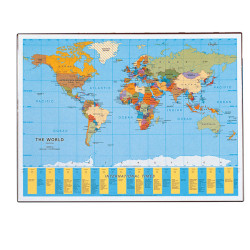 Sottomano Geographic Planisfero - 40 x 53 cm - LAufer