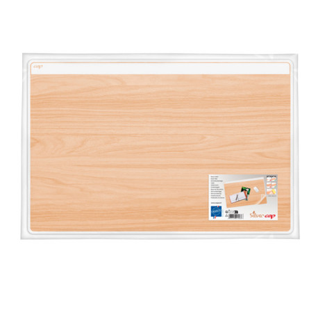 Sottomano Silva - 58,5 x 38,5 cm  - trasparente/stampa legno - Cep