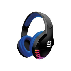 Sparco Speed - Cuffie con microfono - dimensione completa - Bluetooth - senza fili - nero