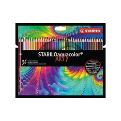 STABILO aquacolor ARTY - Matita acquerellabile - colori assortiti brillanti - 2.8 mm (pacchetto di 36)