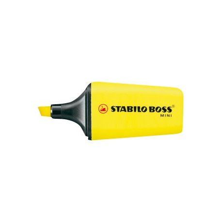 STABILO BOSS MINI - Evidenziatore - giallo fluorescente - inchiostro base acqua - 2-5 mm