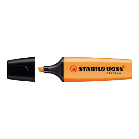 STABILO BOSS ORIGINAL - Evidenziatore - arancione fluorescente - inchiostro base acqua - 2-5 mm