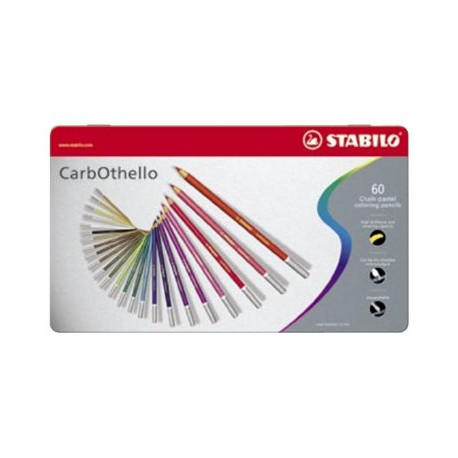 STABILO CarbOthello - Pastello colorato - colori assortiti - 4.4 mm (pacchetto di 60)