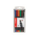 STABILO OHPen universal - Penna a punta sottile - permanente - nero, rosso, blu, verde, arancione, marrone - 0.7 mm - fine (pac