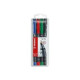 STABILO OHPen universal - Penna a punta sottile - permanente - per lucidi - nero, rosso, blu, verde - 0.4 mm - superfine (pacch