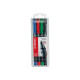 STABILO OHPen universal - Penna a punta sottile - permanente - per lucidi - nero, rosso, blu, verde - 1 mm - medio (pacchetto d