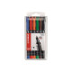 STABILO OHPen universal - Penna a punta sottile - permanente - per lucidi - nero, rosso, blu, verde, arancione, marrone - 1 mm 