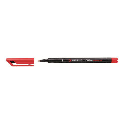 STABILO OHPen universal - Penna a punta sottile - permanente - per lucidi - rosso - 0.7 mm - fine