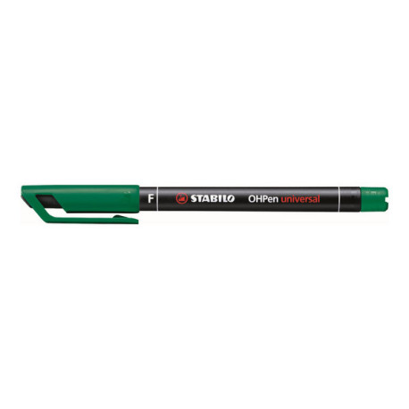 STABILO OHPen universal - Penna a punta sottile - permanente - per lucidi - verde - 0.7 mm - fine