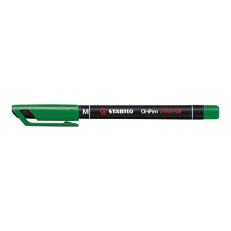 STABILO OHPen universal - Penna a punta sottile - permanente - per lucidi - verde - 1 mm - medio