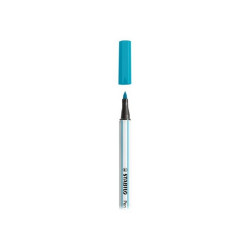 STABILO Pen 68 - Penna con punta a pennello - blu chiaro - inchiostro base acqua