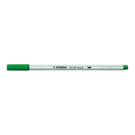 STABILO Pen 68 - Penna con punta a pennello - verde - inchiostro base acqua - sottile-ampio