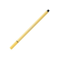 STABILO Pen 68 - Penna punta in fibra - giallo chiaro - inchiostro base acqua - 1 mm - medio