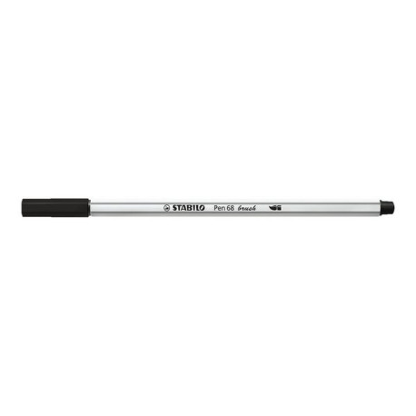 STABILO Pen 68 Brush - Penna con punta a pennello - nero - inchiostro base acqua