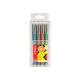 STABILO worker colorful - Penna a sfera - nero, rosso, blu, verde - 0.5 mm (pacchetto di 4)