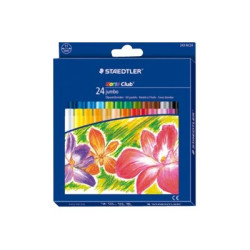 STAEDTLER Noris Club Jumbo - Pastello - pastello a olio - colori assortiti - 11 mm (pacchetto di 24)