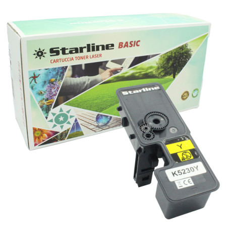 Starline - Toner ricondizionato Basic Kyocera ECOSYS M5521 - Giallo - 2.200 pag