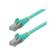 StarTech.com 1.5m CAT6a Ethernet Cable - Aqua - Low Smoke Zero Halogen (LSZH) - 10GbE 500MHz 100W PoE++ Snagless RJ-45 w/Strain