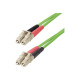 StarTech.com 10m (30ft) LC to LC (UPC) OM5 Multimode Fiber Optic Cable, 50/125µm Duplex LOMMF Zipcord, VCSEL, 40G/100G, Bend In