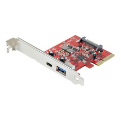 StarTech.com 2-Port 10Gbps USB-A & USB-C PCIe Card, USB 3.1 Gen 2 PCI Express Type C/A Host Controller Card Adapter, USB 3.2 Ge