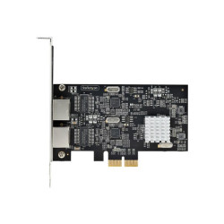 StarTech.com 2-Port 2.5Gbps NBASE-T PCIe Network Card, Intel I225-V, Dual-Port Computer Network Card, Multi-Gigabit NIC, PCI Ex