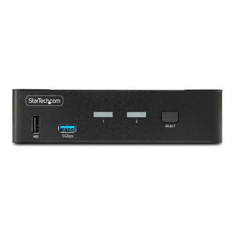 StarTech.com 2-Port DisplayPort KVM Switch, 8K 60Hz / 4K 144Hz, Single Display, DP 1.4, 2x USB 3.0 Ports, 4x USB 2.0 HID Ports,