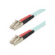 StarTech.com 20m (65ft) LC/UPC to LC/UPC OM4 Multimode Fiber Optic Cable, 50/125µm LOMMF/VCSEL Zipcord Fiber, 100G Networks, Lo