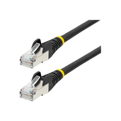 StarTech.com 3m CAT6a Ethernet Cable - Black - Low Smoke Zero Halogen (LSZH) - 10GbE 500MHz 100W PoE++ Snagless RJ-45 w/Strain 