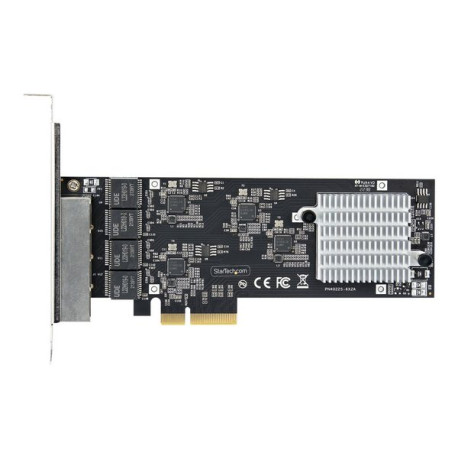 StarTech.com 4-Port 2.5Gbps NBASE-T PCIe Network Card, Intel I225-V Chip, Quad Port Computer Network Card, Multi-Gigabit NIC, P