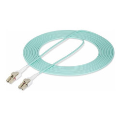 StarTech.com 5m (15ft) LC to LC (UPC) OM4 Switchable Fiber Optic Cable 50/125µm, 100G Networks, Toolless Polarity Switching, Lo